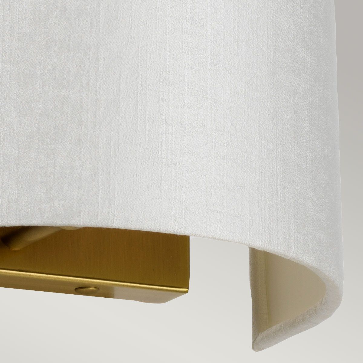 Cooper Small Curved Wall Light with Aged Brass Back Plate-warehouse-clearance-020426