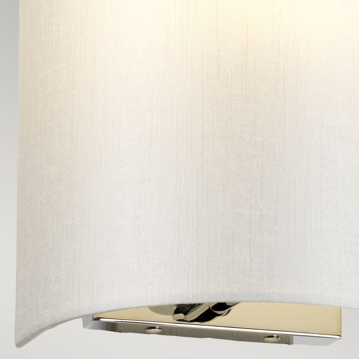 Cooper Small Curved Wall Light with Polished Chrome Back Plate