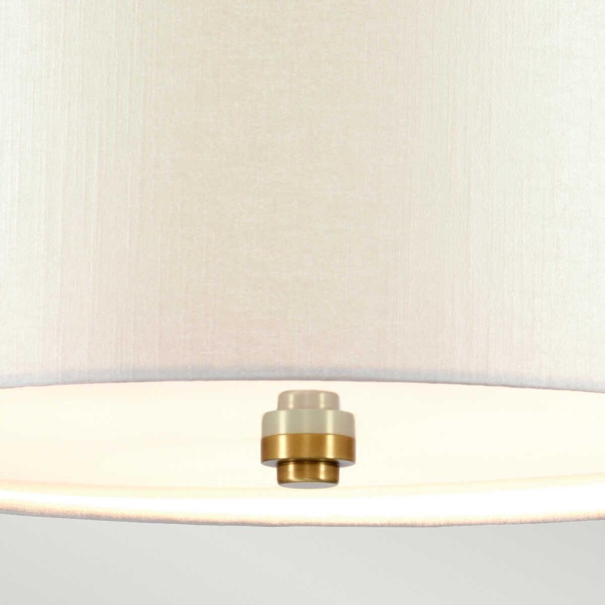 Designers Light Box Fletcher 26" Flush Ceiling Light with Brass Finial-OB-35-25-09