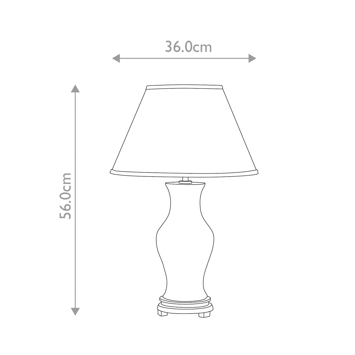 Majin Oxblood Red Ceramic Table Lamp with Polycotton shade