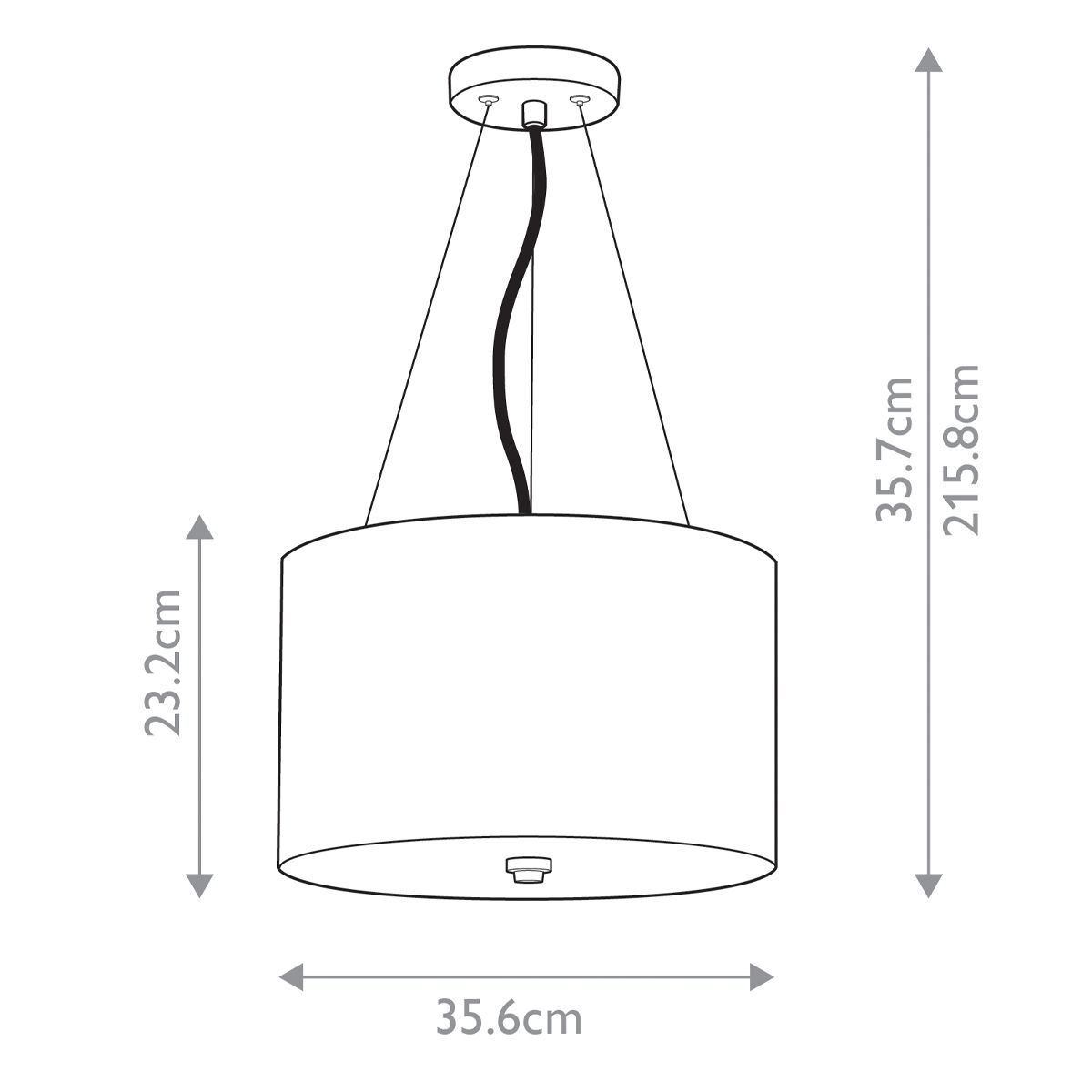 Pearce 14" Pendant with Brass Ceiling Pan Designers Light Box