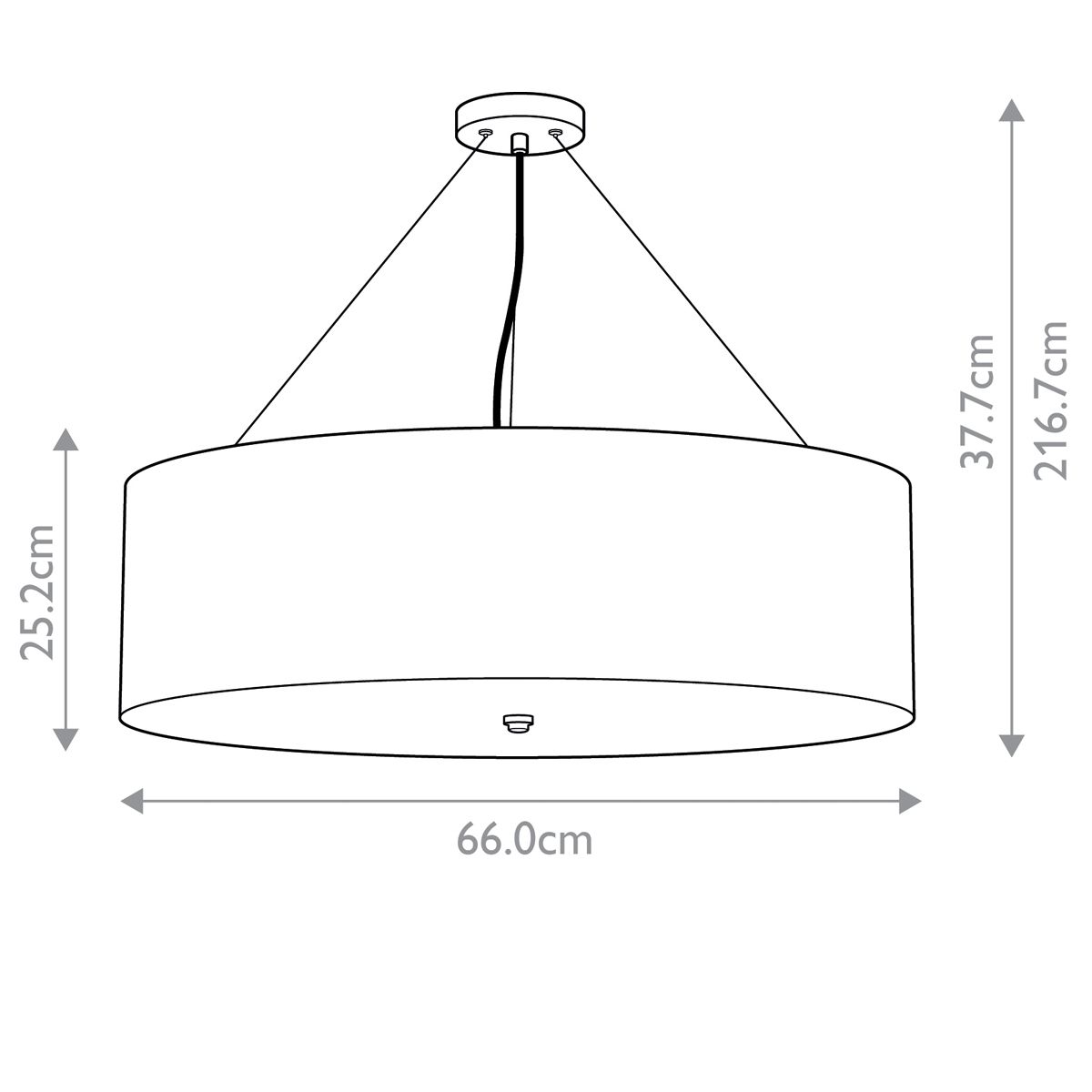 Pearce 26" Pendant with Brass Ceiling Pan Designers Light Box