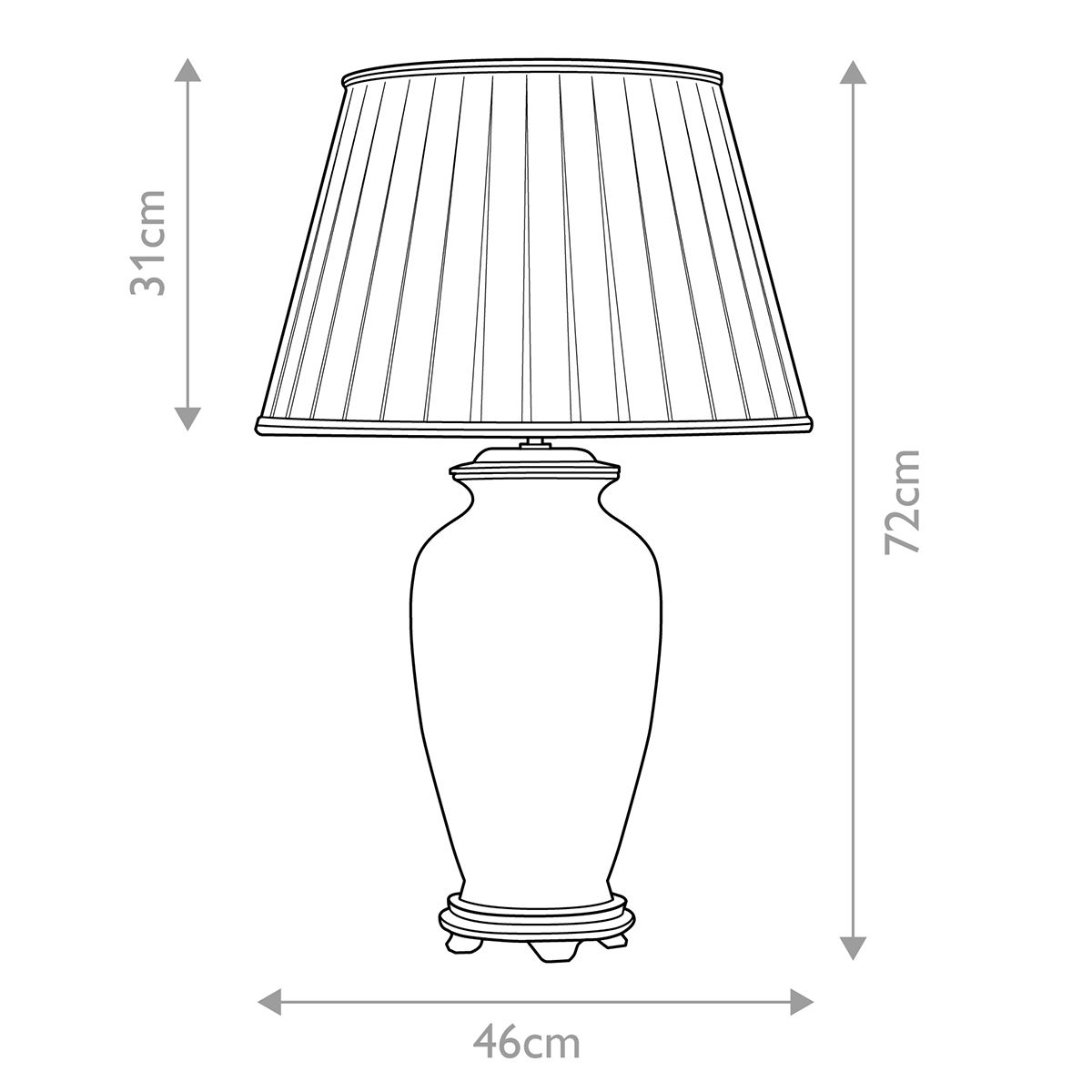 Ping 1 Light Cream Ceramic Table Lamp by Designers Light Box