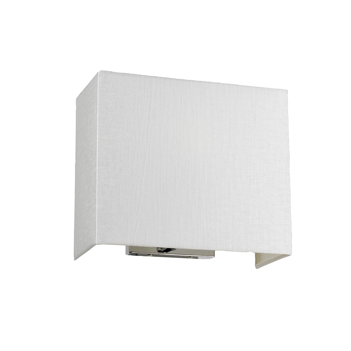 Riley Medium Rectangular Wall Light with Polished Chrome Back Plate DL-RILEY-M-IV-PC by Designer's Lightbox