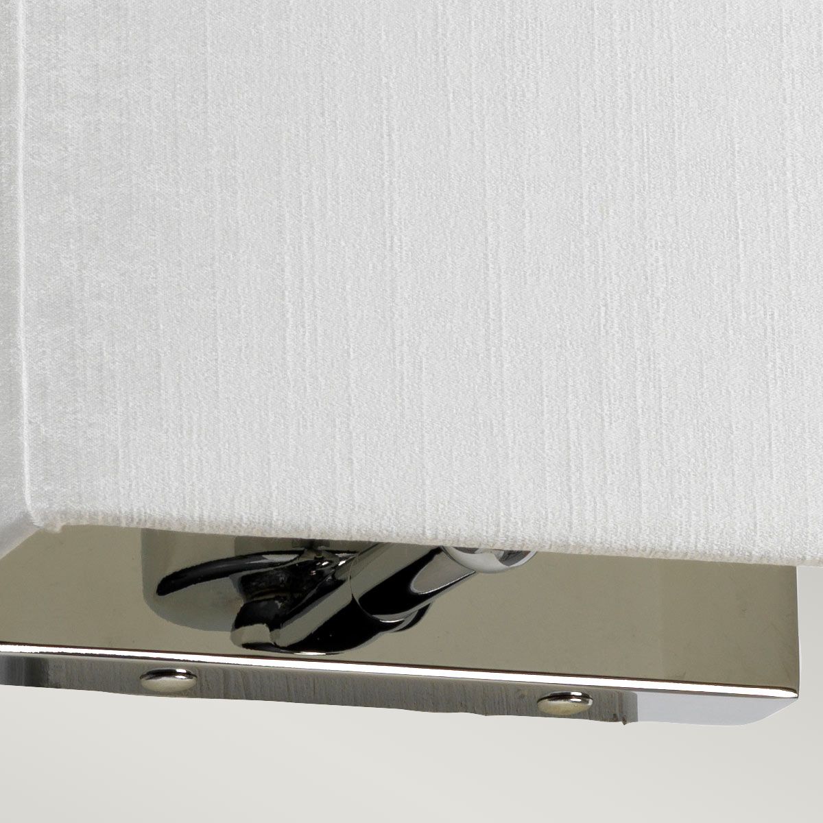 Riley Small Rectangular Wall Light with Polished Chrome Back Plate