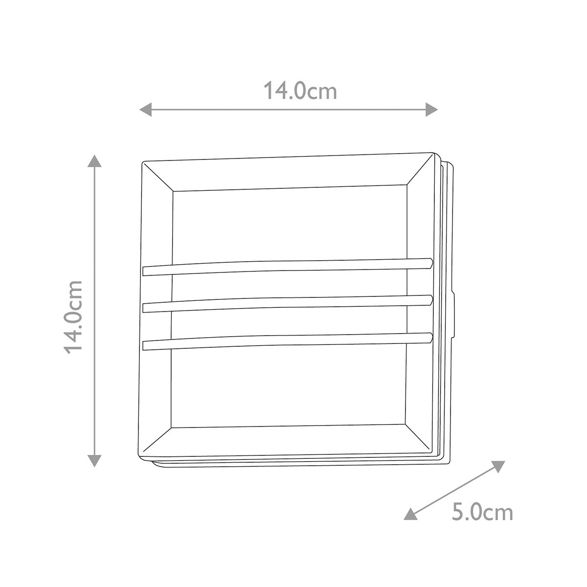 Egil 1 Light Galvanised Outdoor Wall/Ceiling Light