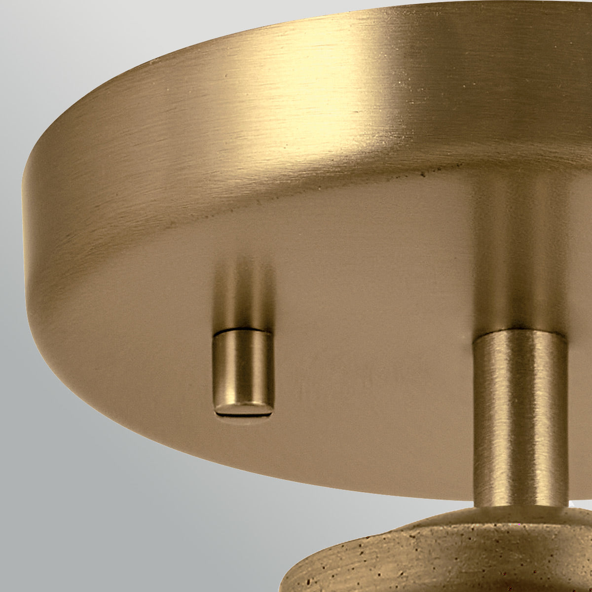 Notting Hill Brass Duo-Mount Pendant - Blown Clear Glass Shade
