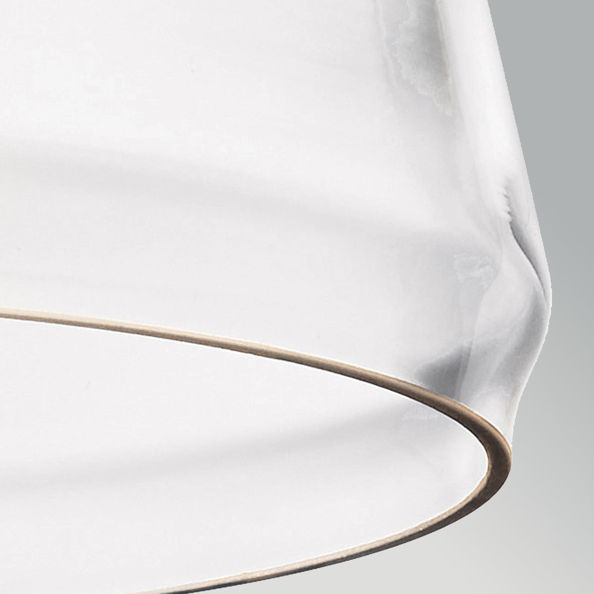 Notting Hill Brass Duo-Mount Pendant - Blown Clear Glass Shade