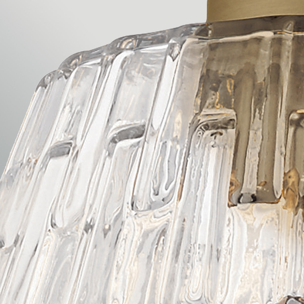 Windsor Brass Duo-Mount Industrial Pendant - Blown Glass Shade