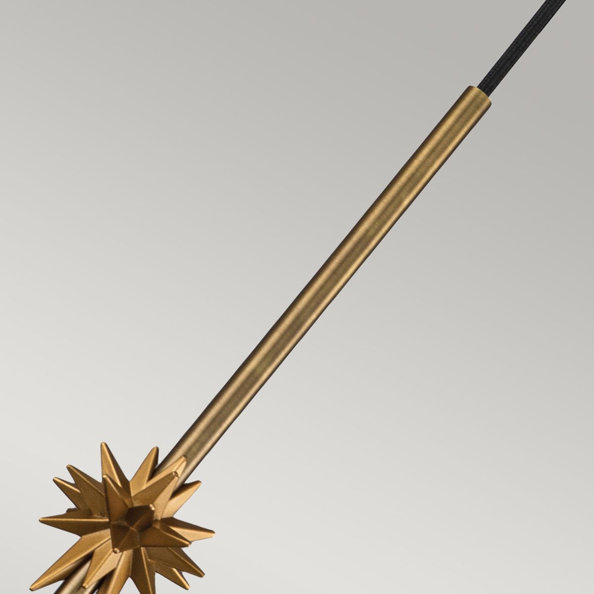 Etoile Aged Brass and Gold Leaf Medium Ceiling Pendant Light