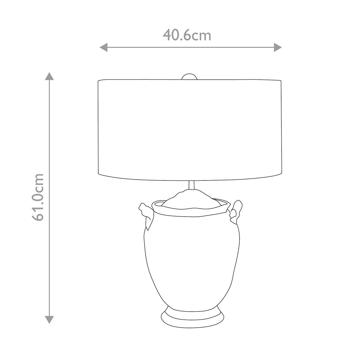 Jackson Antiqued Silver with Gold Leaf Accents Table Lamp -