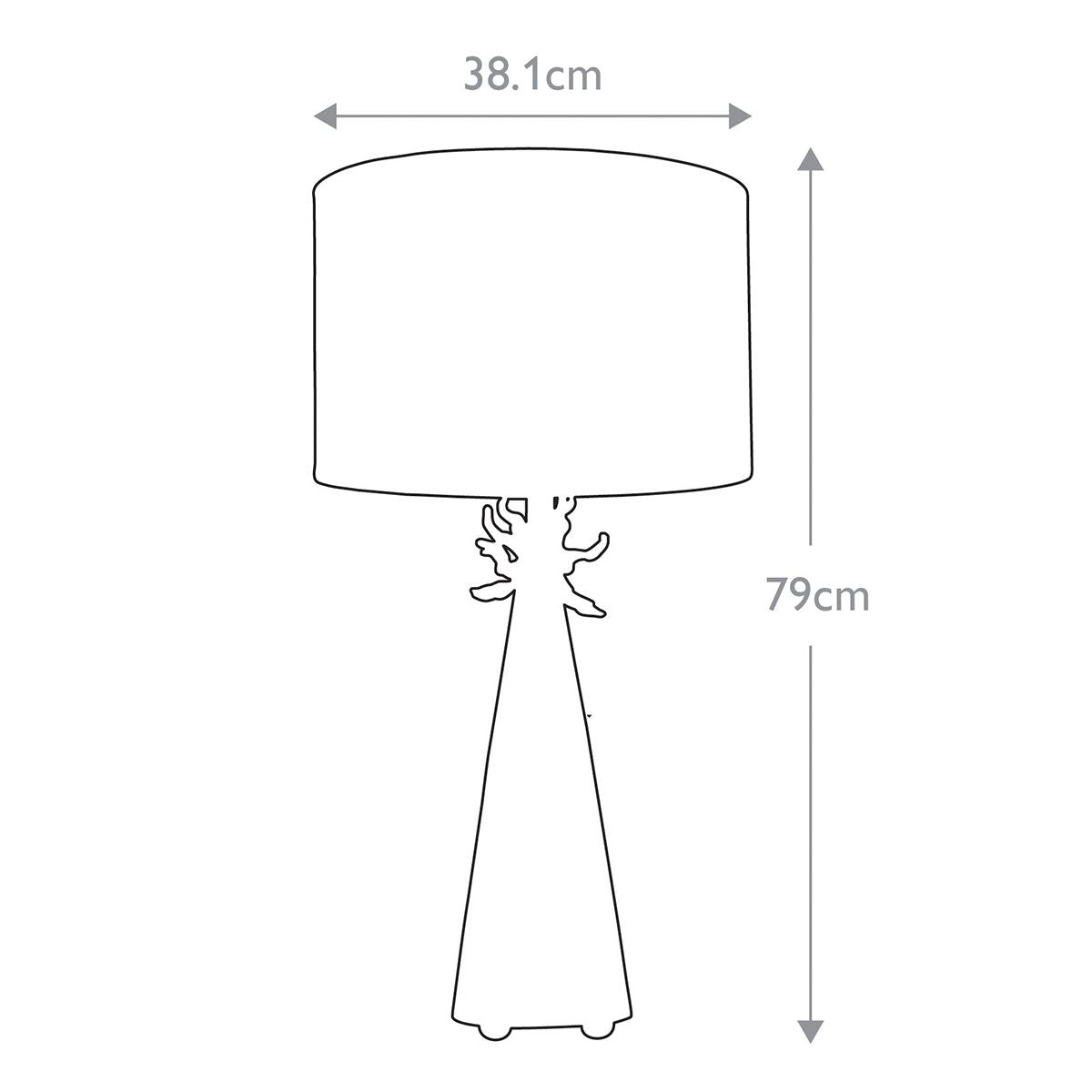 Flambeau Neo 1 Light White Table Lamp