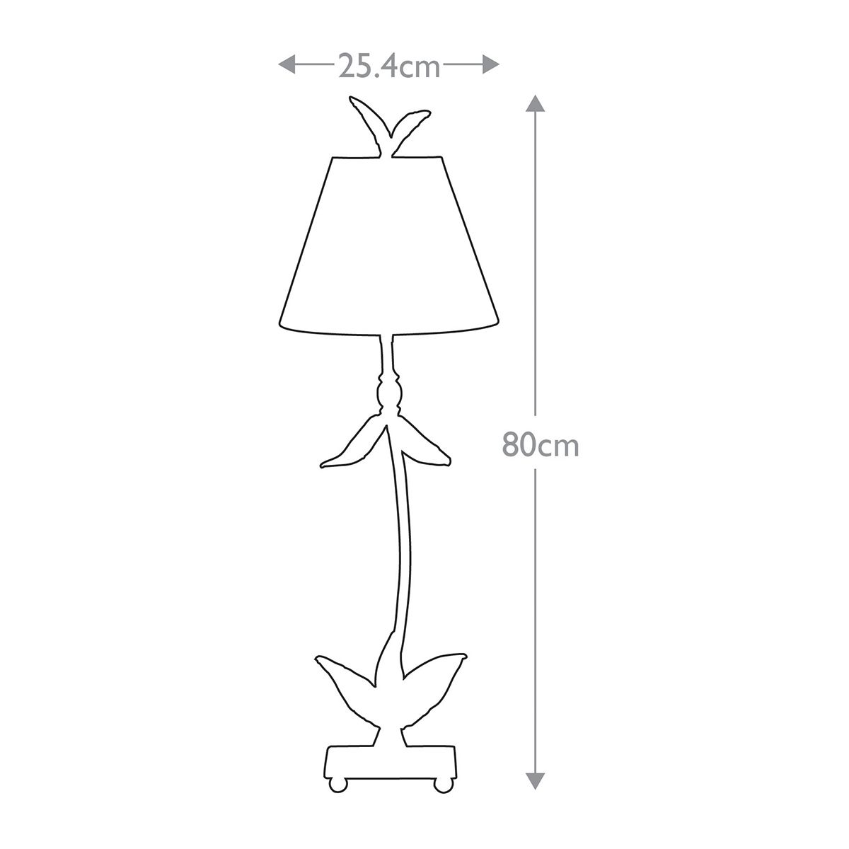 Flambeau Red Bell 1 Light Gold leaf Table Lamp