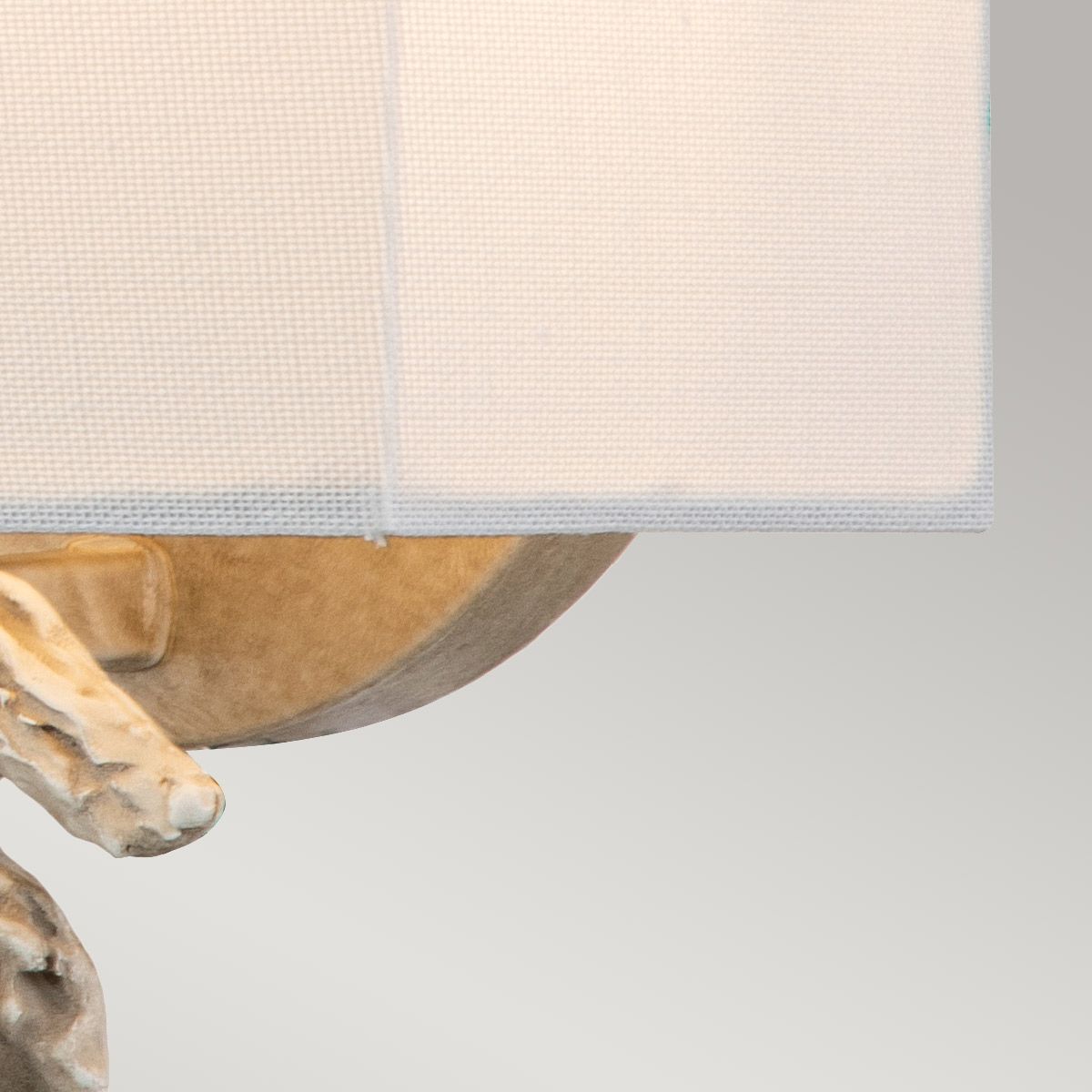 Swirl Small Bone White Wall Light