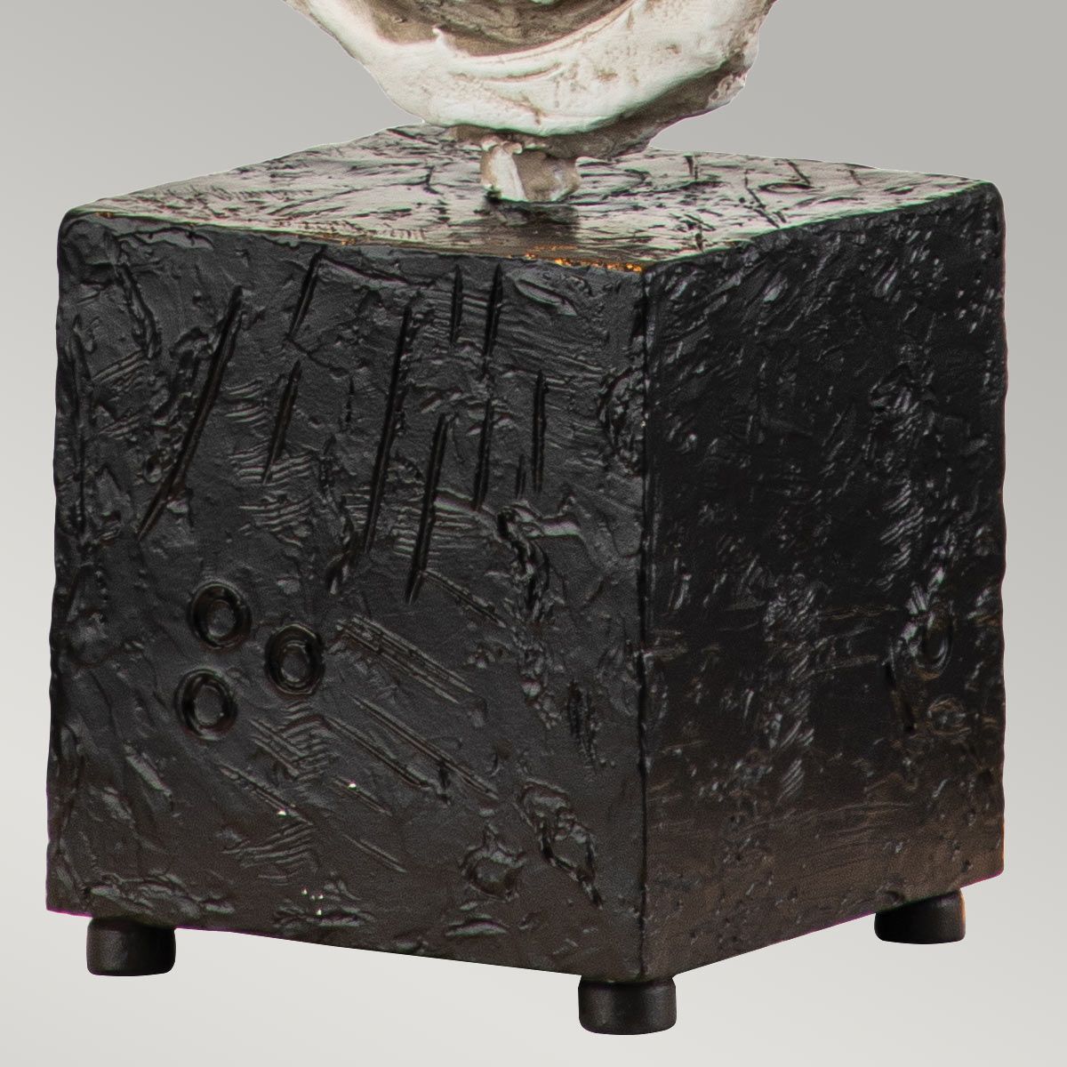 Swirl Bone White Table Lamp