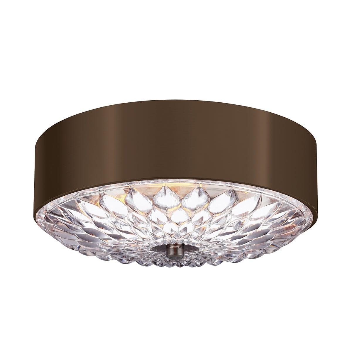 Feiss Botanic 3 Light Small Brass Flush Ceiling Light-warehouse-40