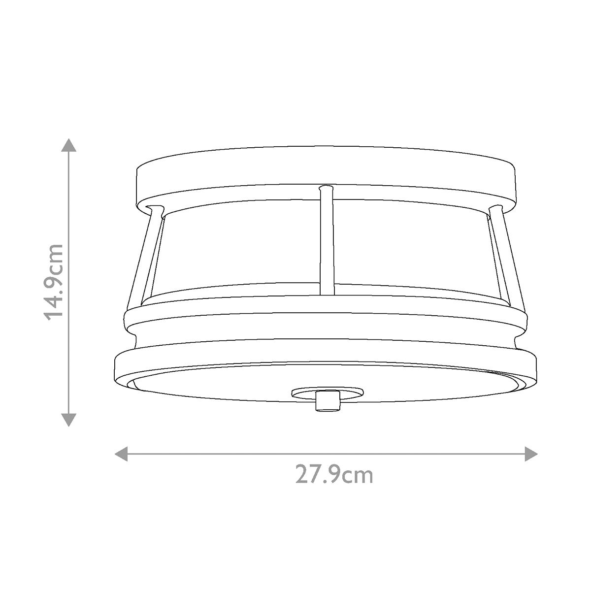 Feiss Chelsea Harbour Storm Cloud Outdoor Porch Ceiling  Lantern