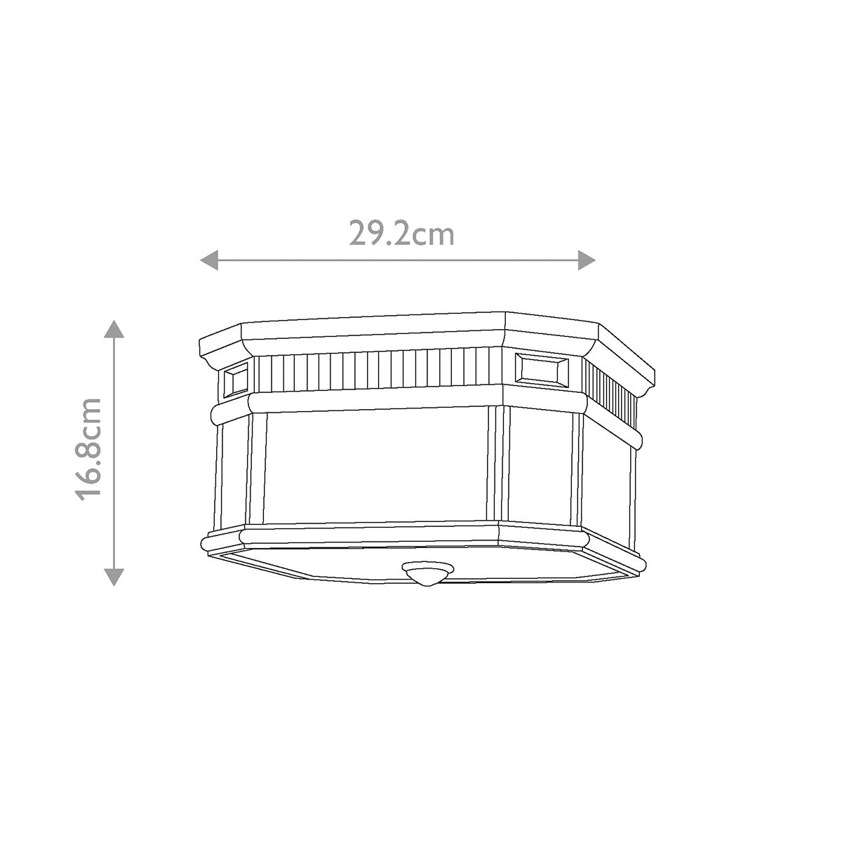 Feiss Cotswold Lane Black Outdoor Porch Ceiling  Ceiling Lantern