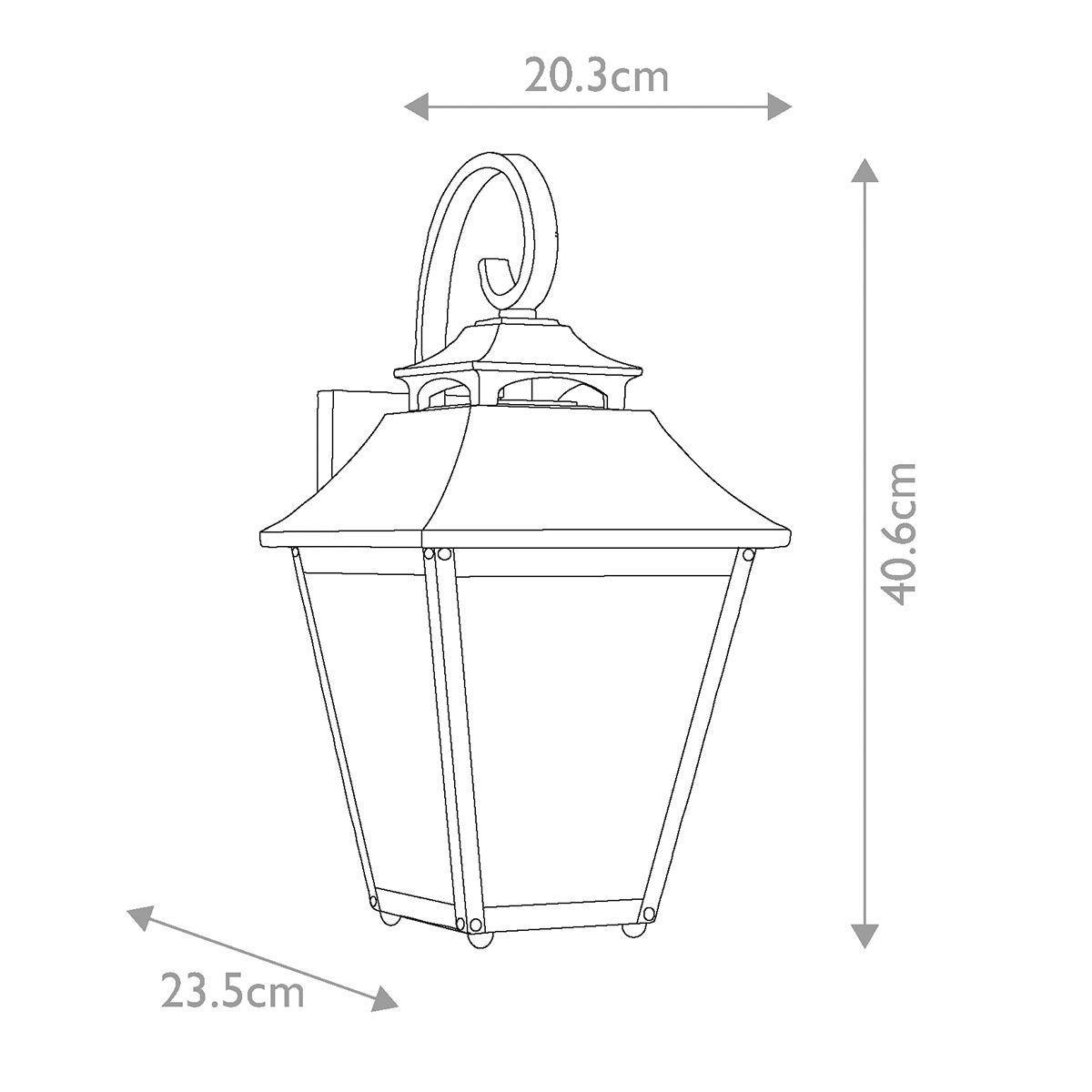 Feiss Galena 1 Light Medium Outdoor Wall Light