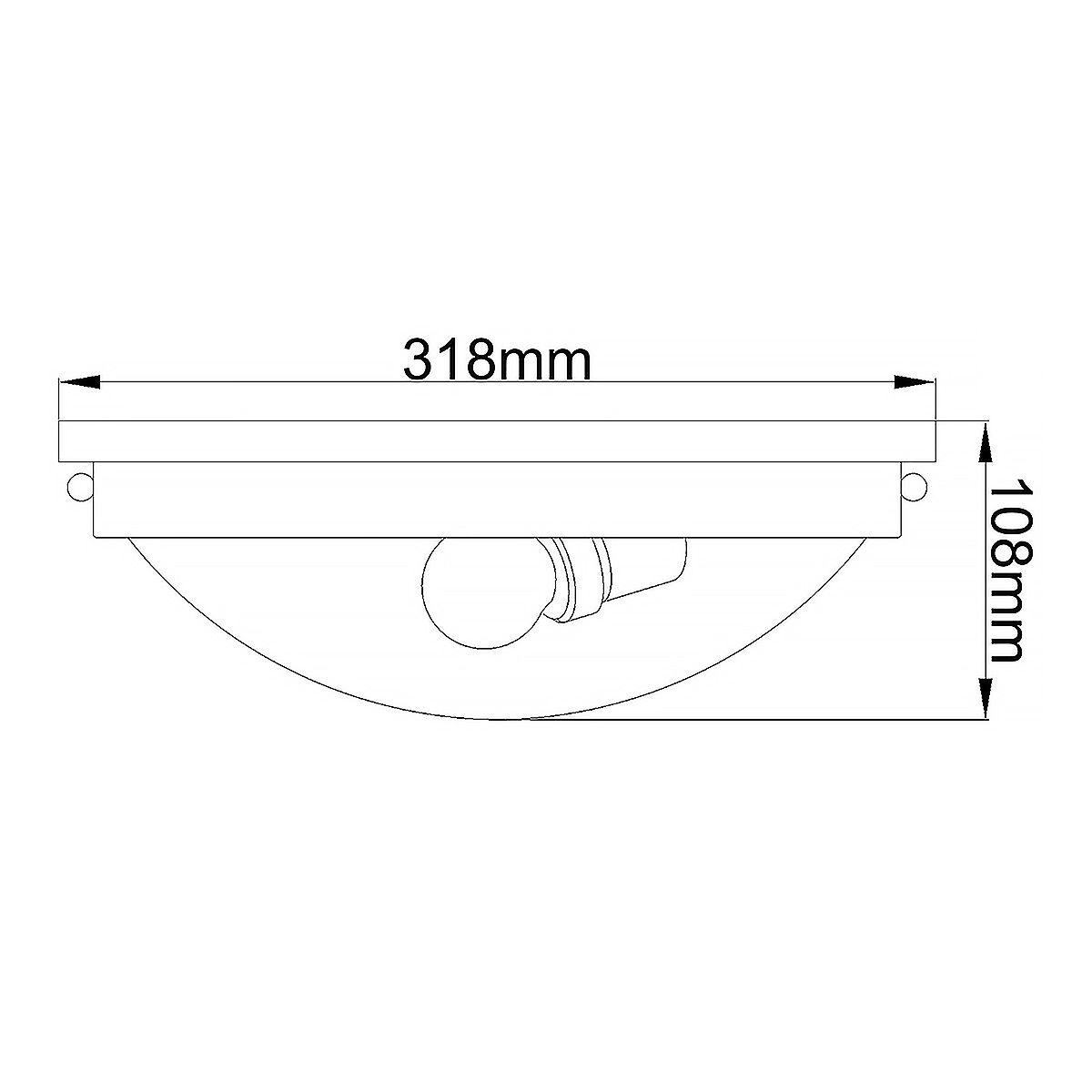Feiss Gravity 2 Light Flush Polished Chrome Ceiling Light