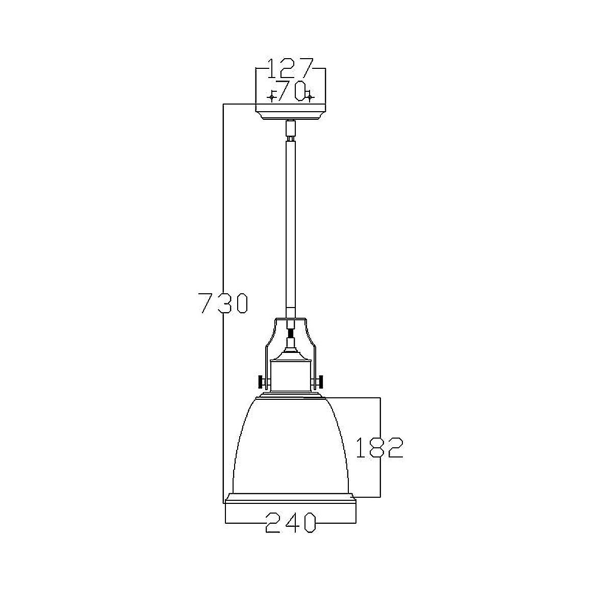 Feiss Hobson 1 Light Medium Satin Nickel Ceiling Pendant