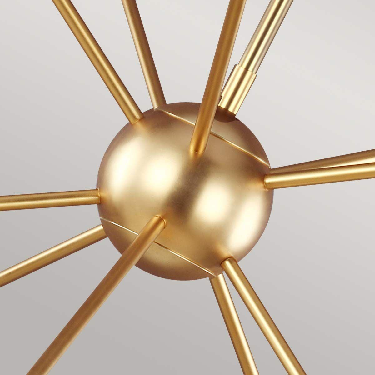 Jax 10 Light Brass Chandelier