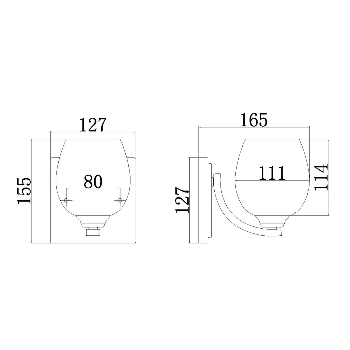 Feiss Kalli 1 Light Polished Chrome Bathroom Wall Light