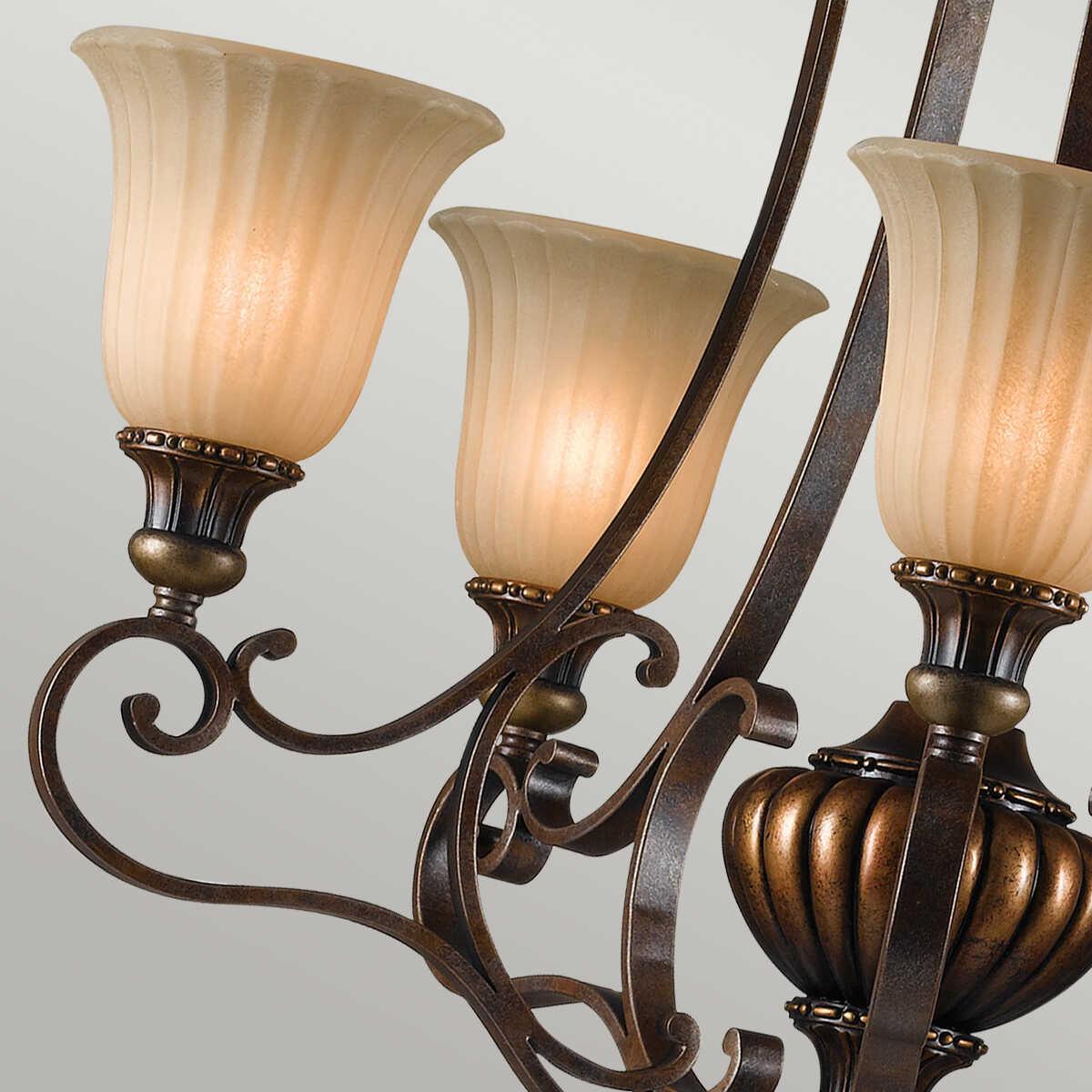 Feiss Kelham Hall Gold & Bronze 5 Light Chandelier-warehouse-clearance-140826