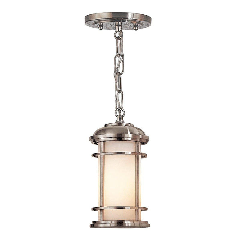 Feiss Lighthouse 1 Light Small Brushed Steel Chain Lantern -Warehouse Clearance Stock