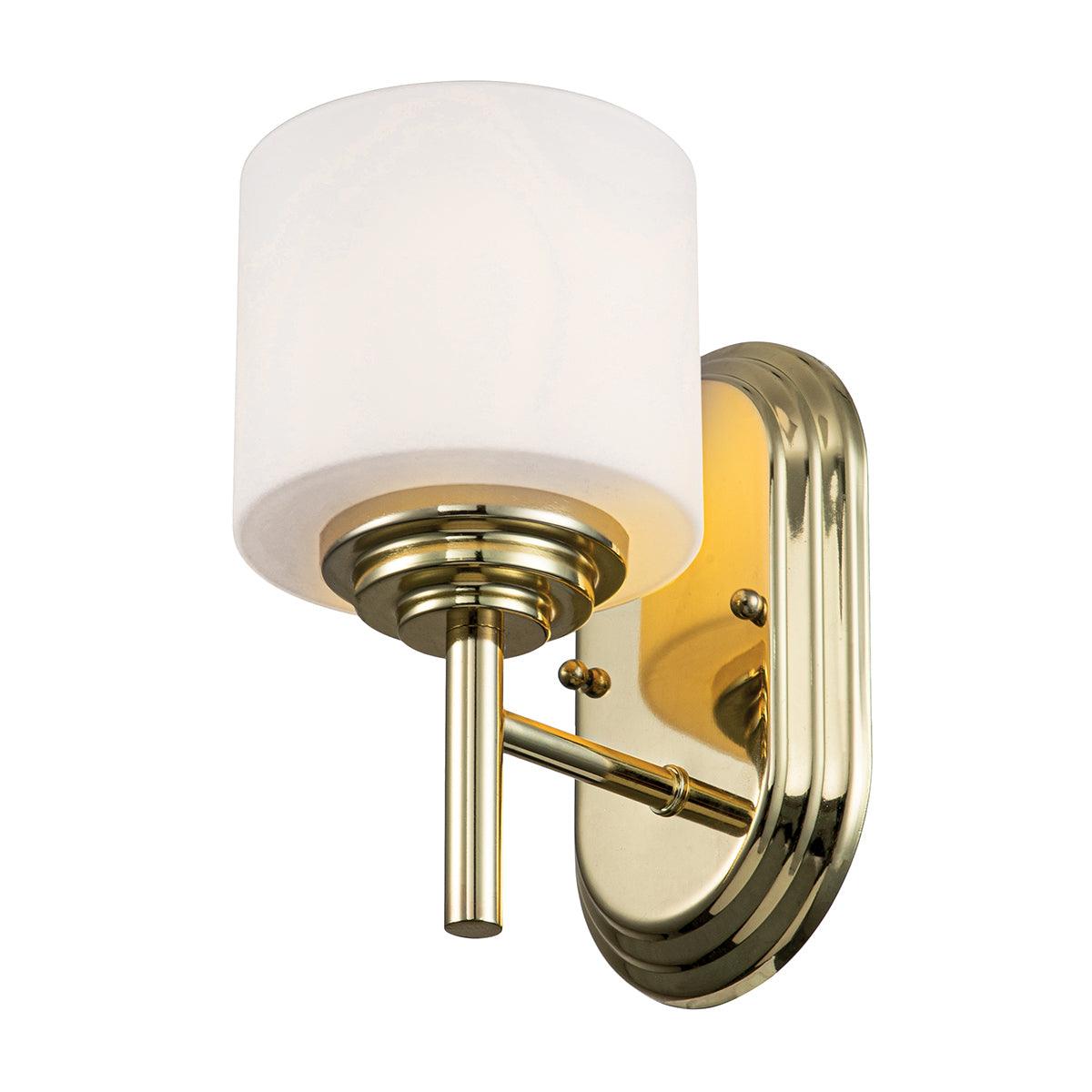 Feiss Malibu 1 Light Polished Brass Bathroom Wall Light
