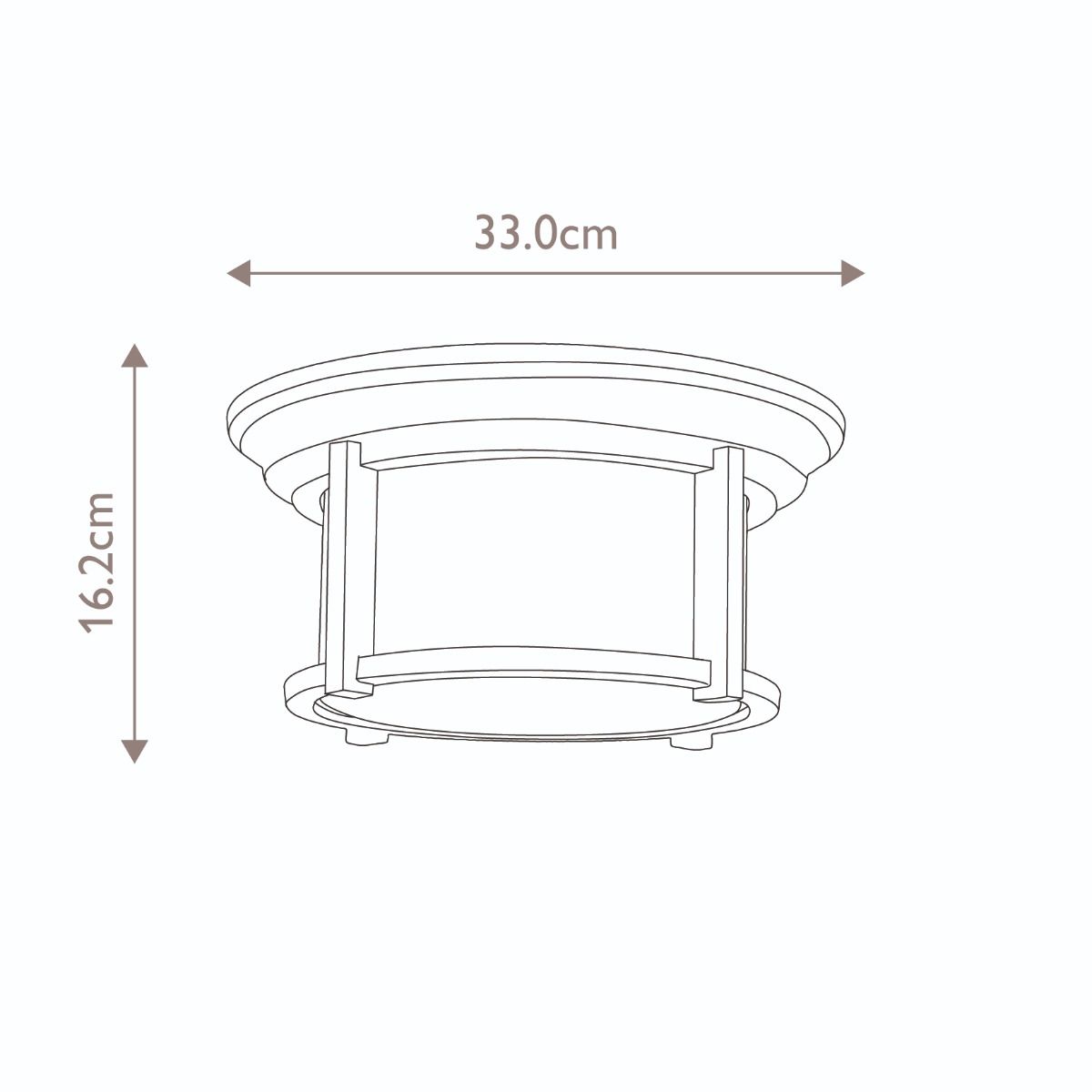 Merrill 2 Light Outdoor Flush Light