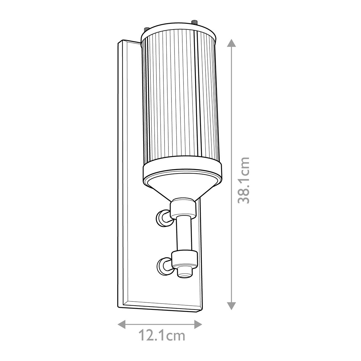 Feiss Paulson 1 Light Chrome Bathroom Wall Light