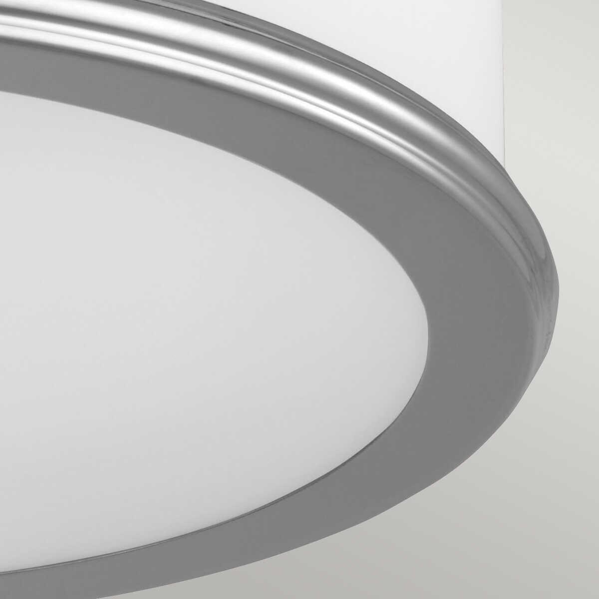 Feiss Payne Polished Nickel Flush Bathroom Ceiling Light-warehouse-180926