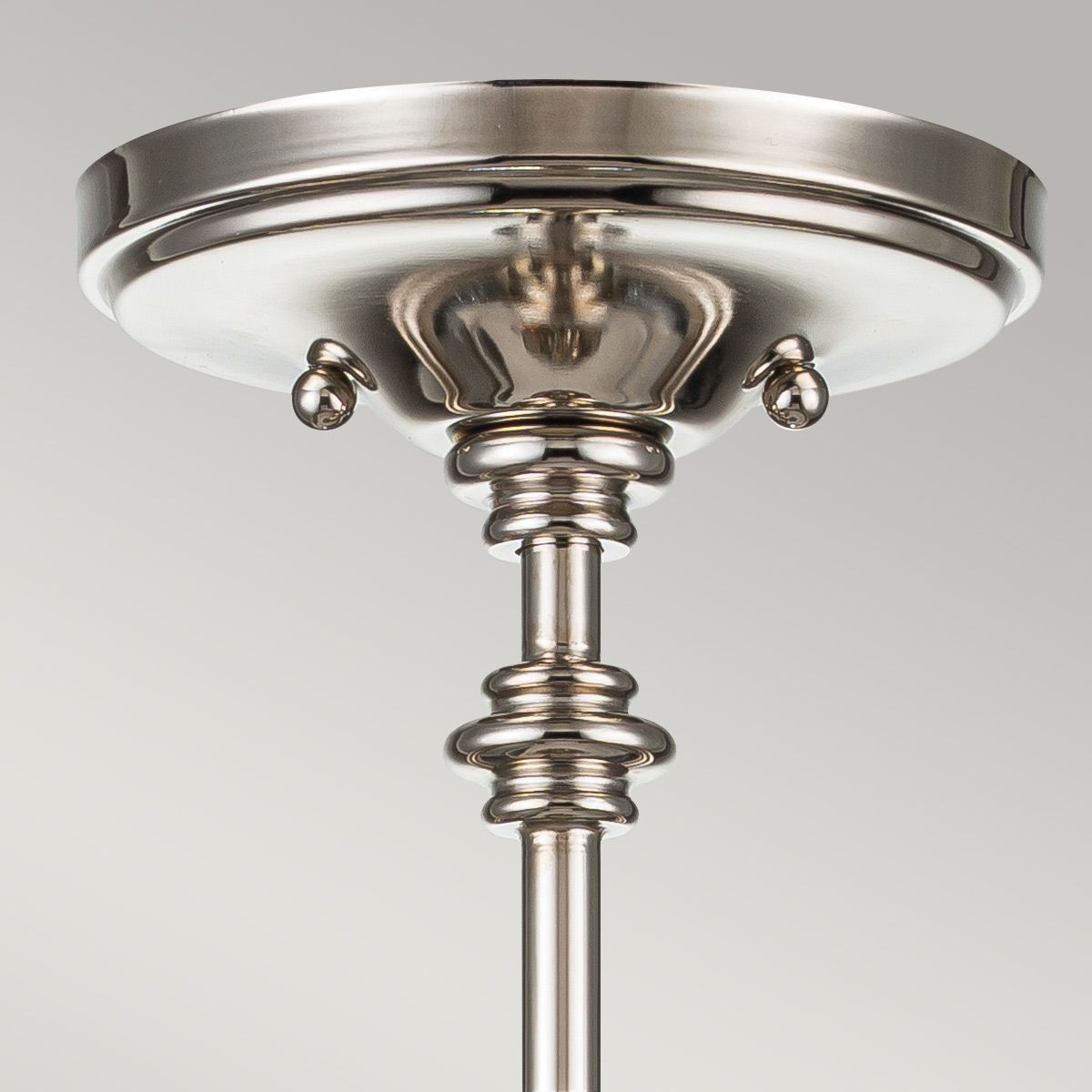 Pickering Lane 3 Light Polished Nickel Semi Flush