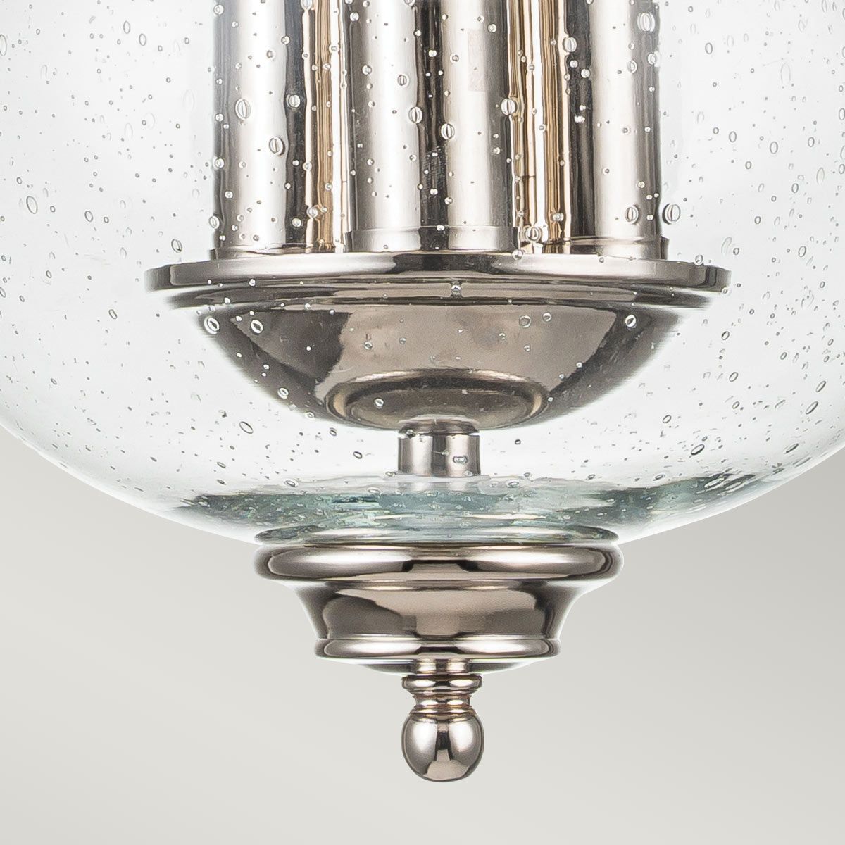 Pickering Lane 3 Light Polished Nickel Semi Flush