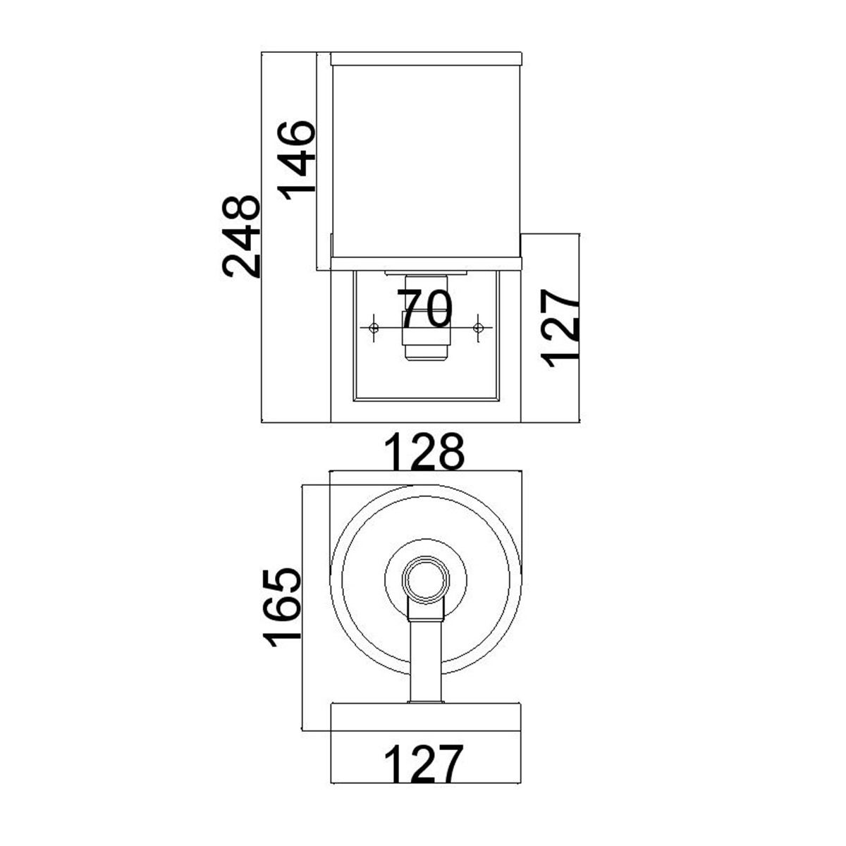 Feiss Prospect Park 1 Light Satin Nickel & Chrome Wall Light