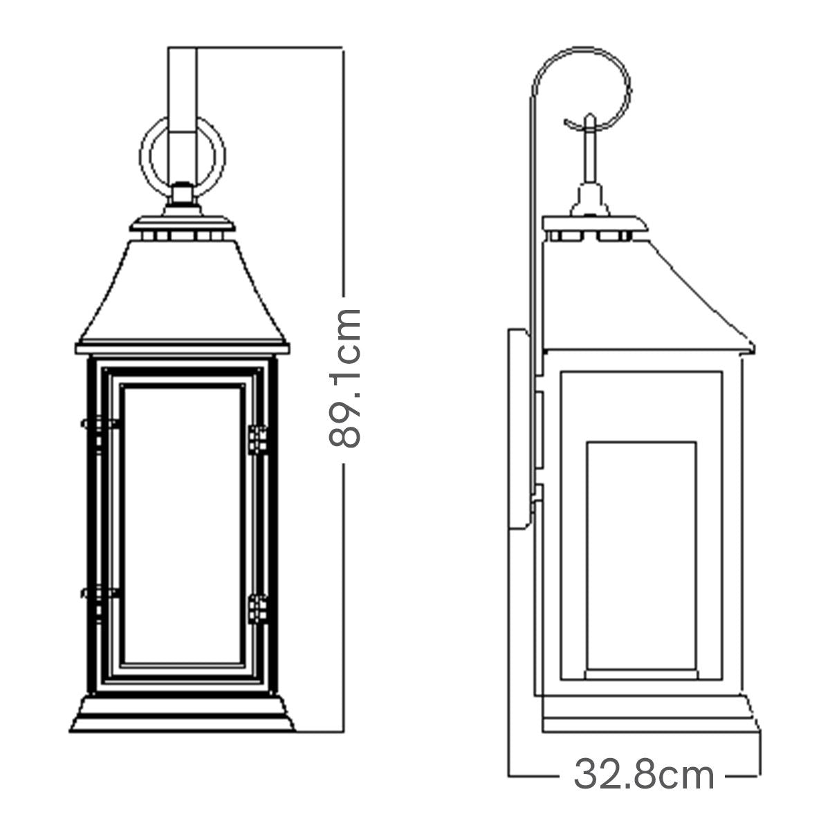 Feiss Shepherd XL Zinc Outdoor Wall Light
