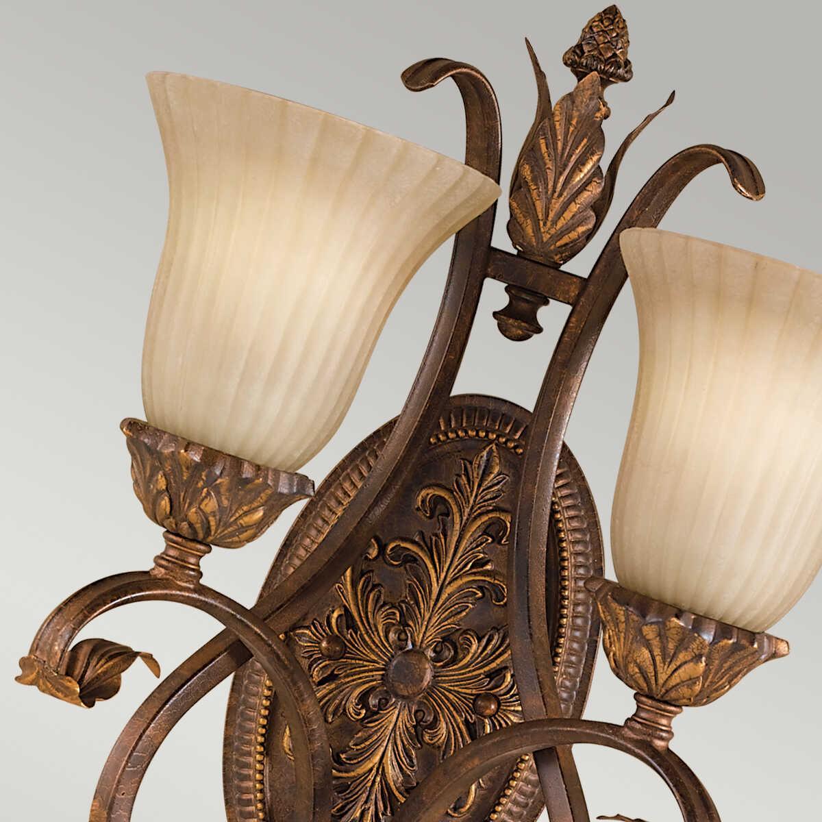 Feiss Sonoma Valley Aged Tortoise Shell Twin Arm Wall Light-warehouse-180926