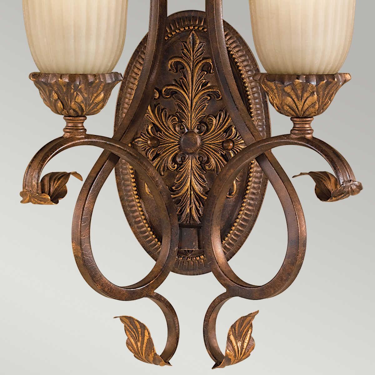 Feiss Sonoma Valley Aged Tortoise Shell Twin Arm Wall Light-warehouse-180926