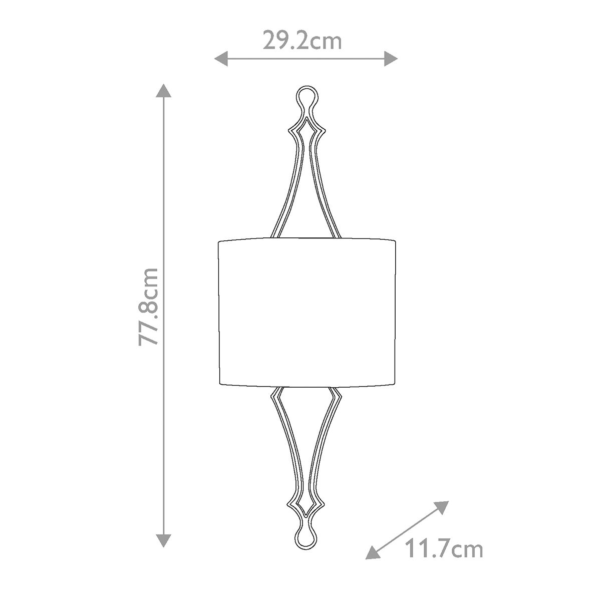 Feiss Tilling 1 Light Gold Leaf Wall Light FE-TILLING1-DSGL
