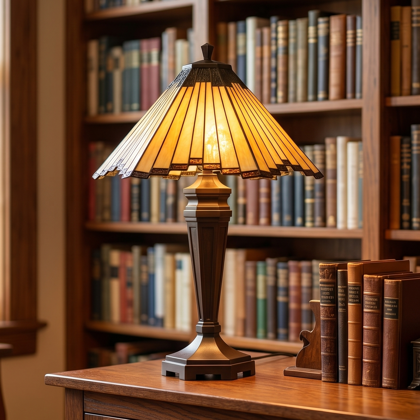 Oaks Feste Large Tiffany Table Lamp