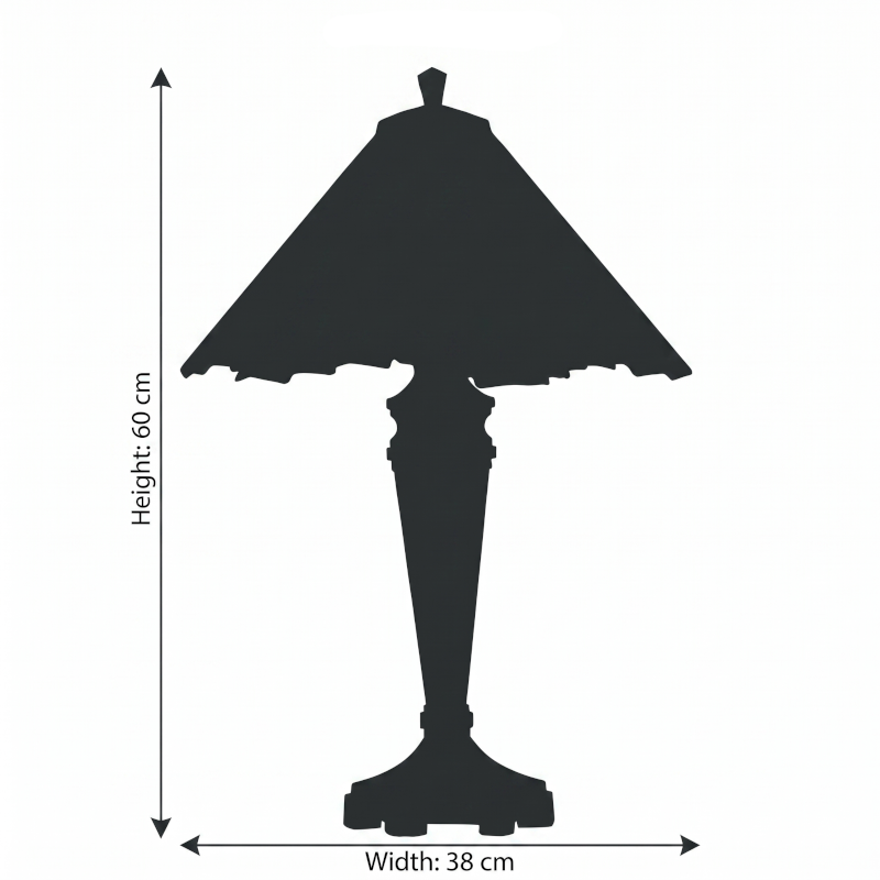 Oaks Feste Large Tiffany Table Lamp