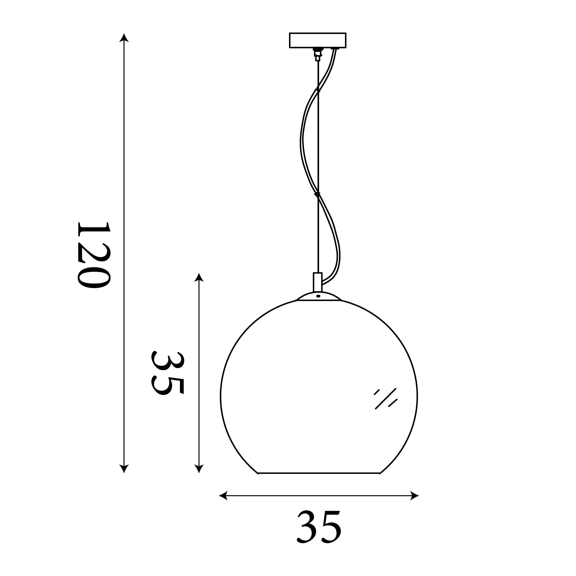 Searchlight Balls Ceiling Pendant - Chrome & Smoked Glass