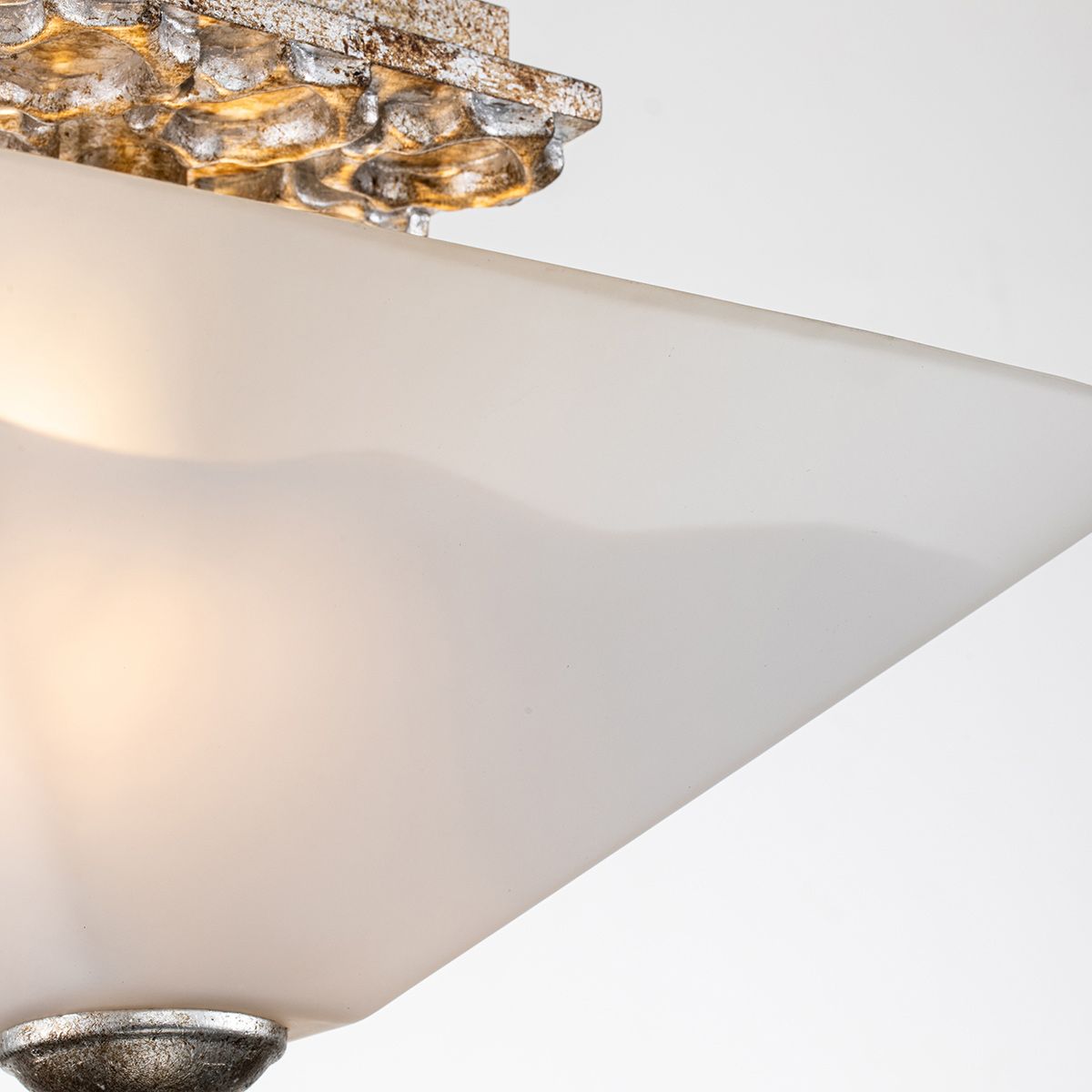 Star Silver Flush Ceiling Light