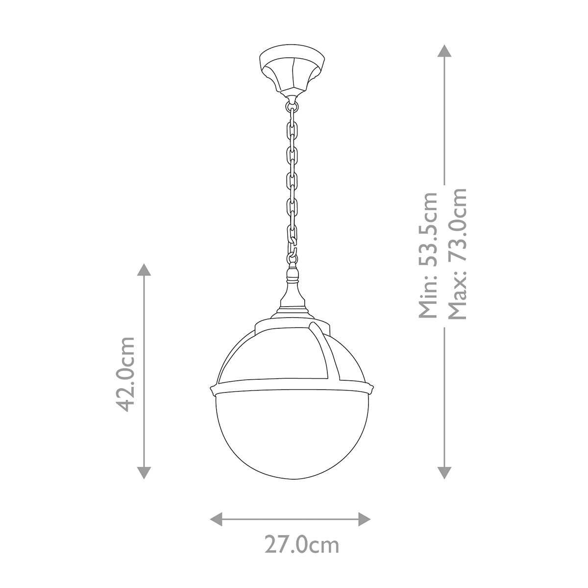 Elstead Glenbeigh Black Outdoor Pendant Light-warehouse-clearance-140826
