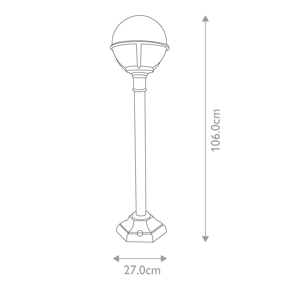 Elstead Glenbeigh Black Outdoor Bollard Light