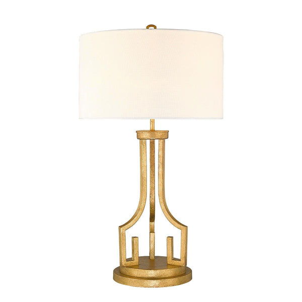 Gilded Nola Lemuria 1 Light Table Lamp - Distressed Gold 1