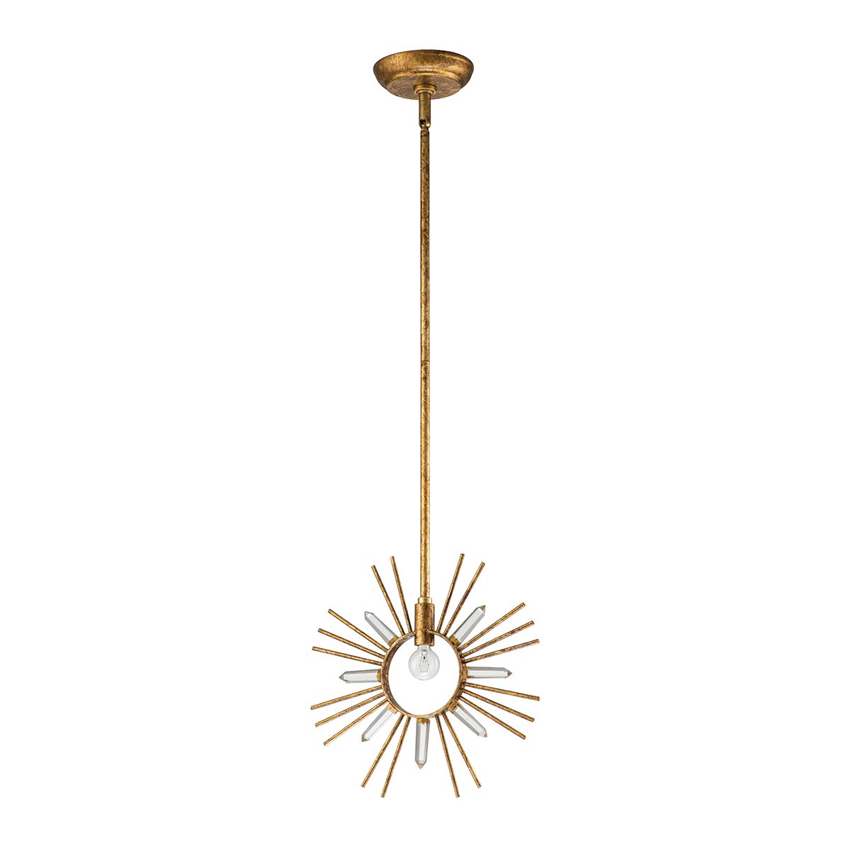 Sun King Gold Leaf Modern Wall Light by Elstead Lighting GN-SUN-KING-P-G