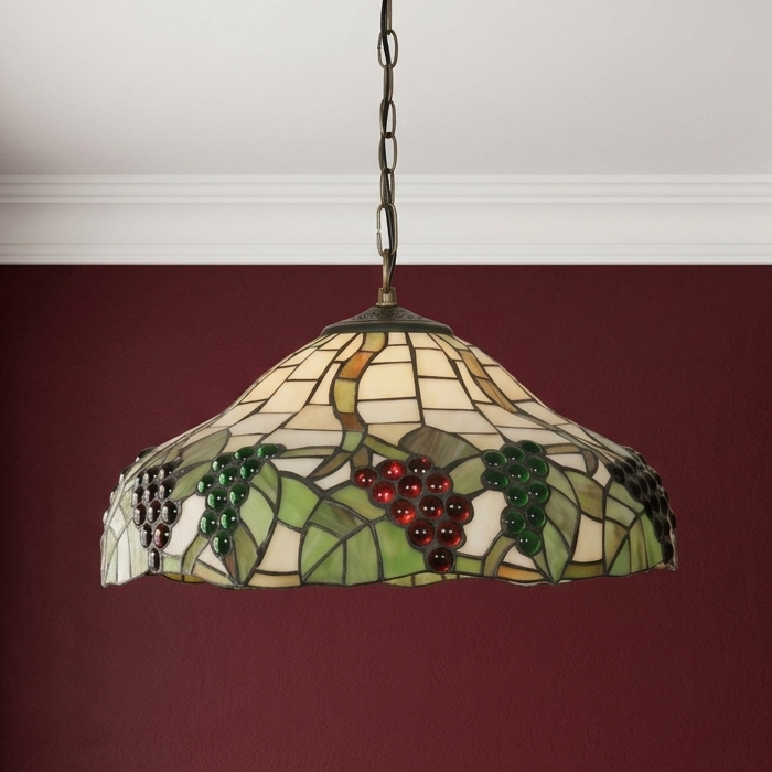 Oaks Lighting Tiffany Grapes II Ceiling Pendant
