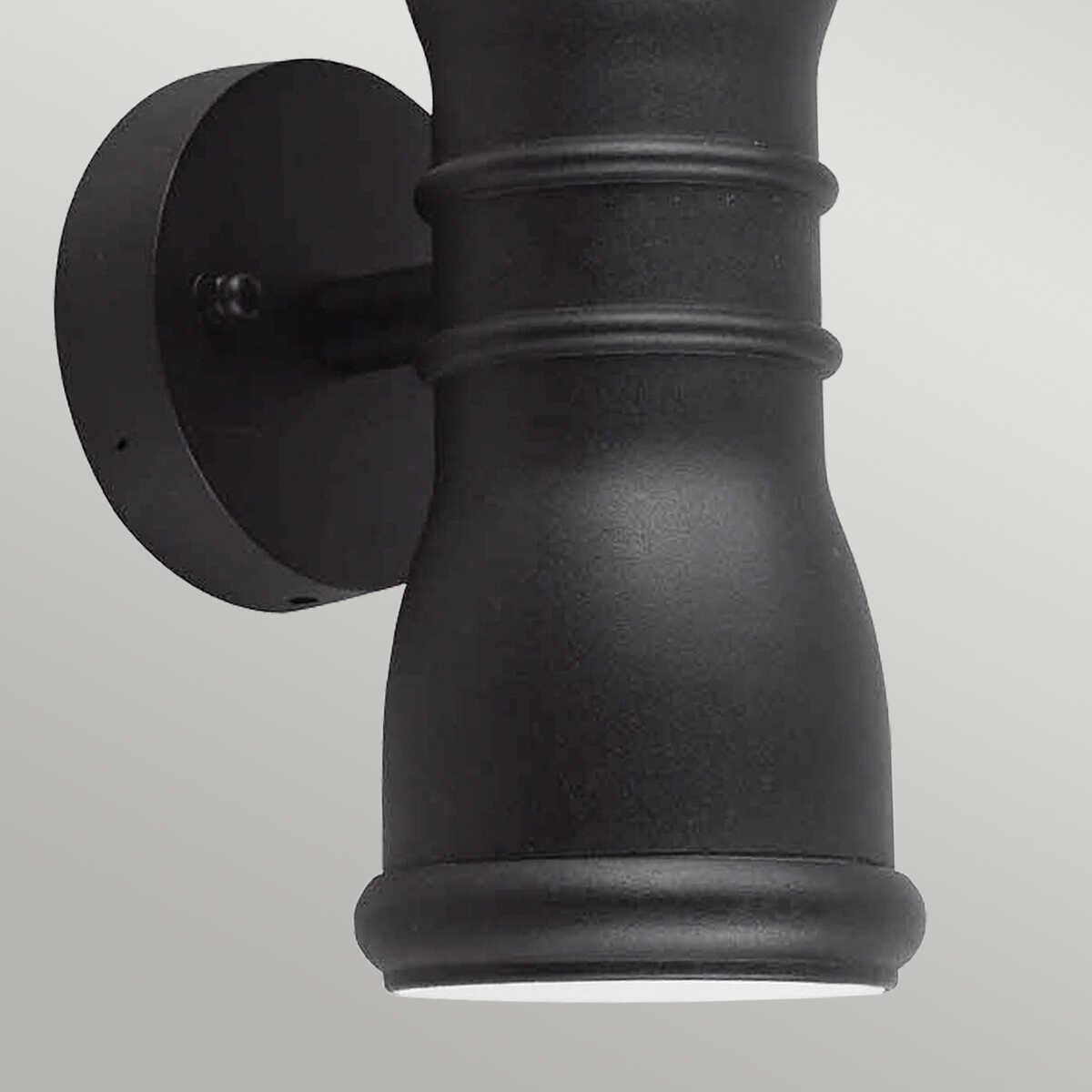 Elstead Malvern Black Outdoor Up And Down Wall Light-WAREHOUSE-40-260626
